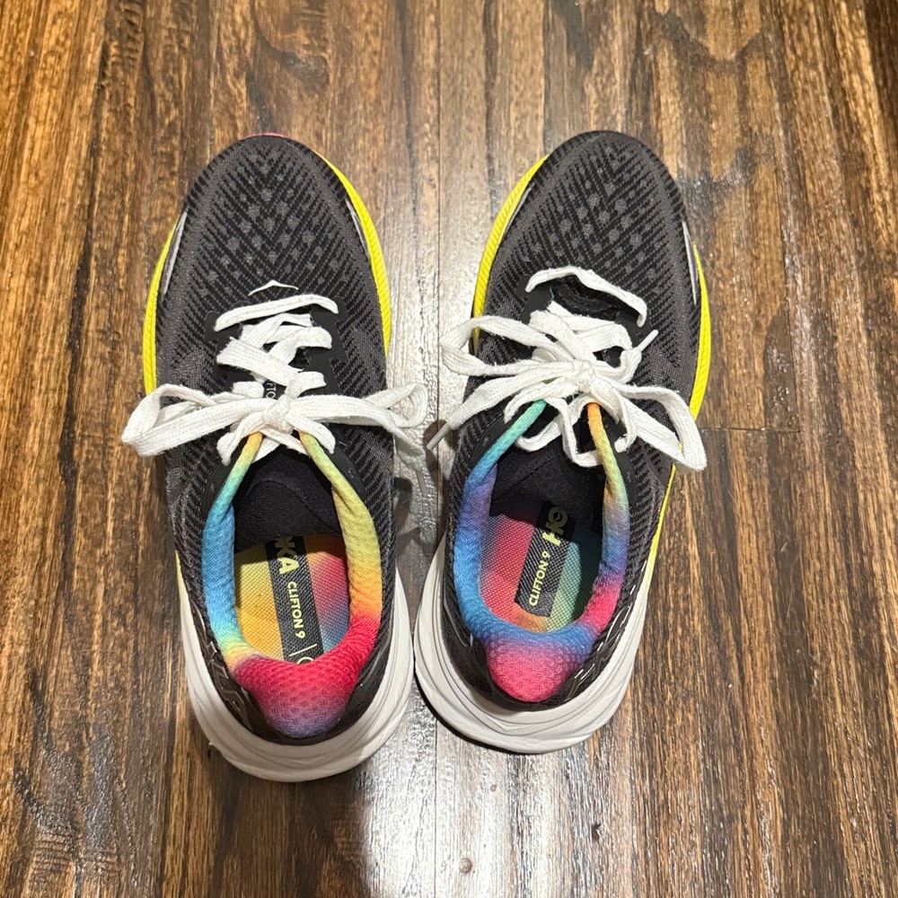 Hoka Black and Multicolor Athletic Shoes - Picture 7 of 8